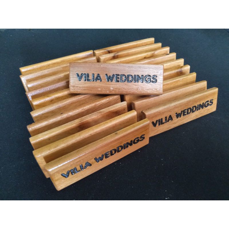 Name Tag Kayu Jati