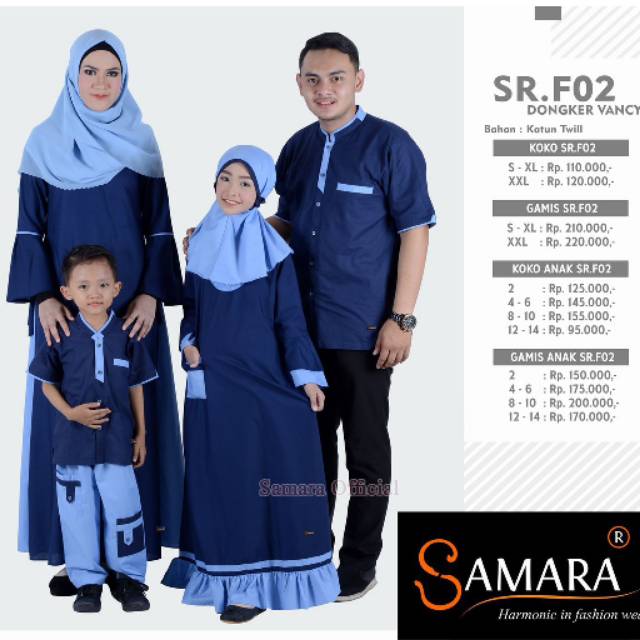 Baju Muslim Couple Terbaru Sarimbit Keluarga