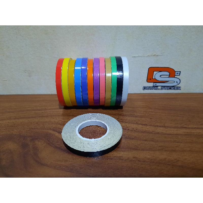 Sticker Lis Roda Velg Velk Roll 5mm 0,5cm x 5meter Rol