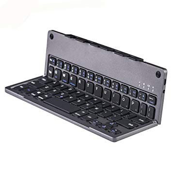 Keyboard Wireless Bluetooth Lipat With Holder for PC IOS Android