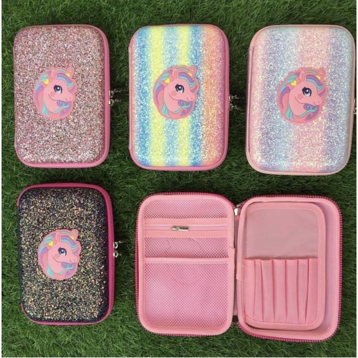 

Unik Kotak Pensil Hardcase Glitter Hologram Unicorn - Pencil Case Unicorn Terlaris