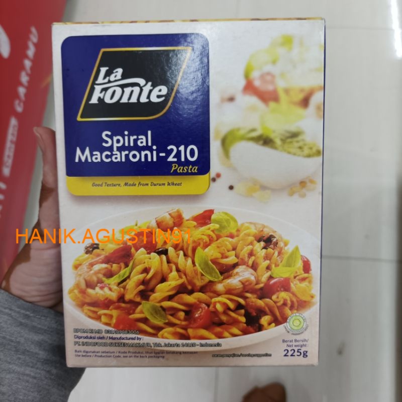

La Fonte Macaroni Spiral 225gr