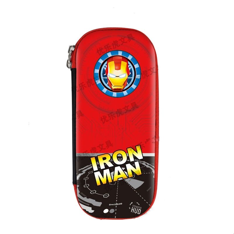 Kotak pensil multi fungsi karakter super hero-Iroman bulat