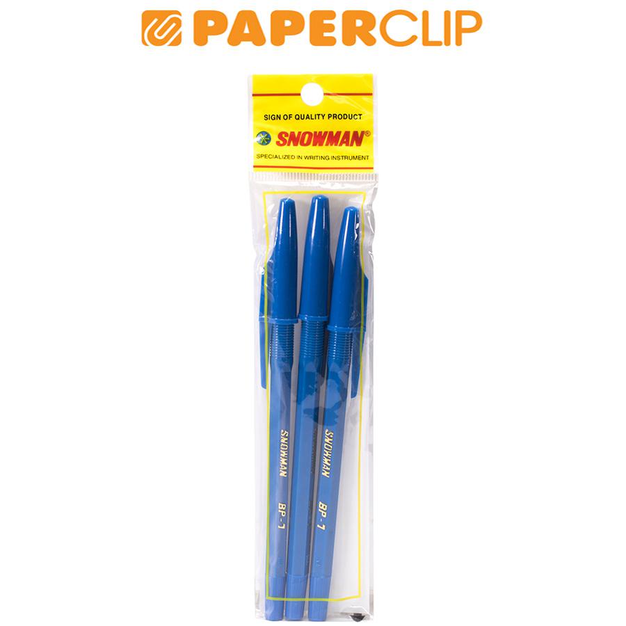 

PULPEN / BALLPOINT SNOWMAN BALLPOINT7 ISI 3 BIRU NEEDLE POINT