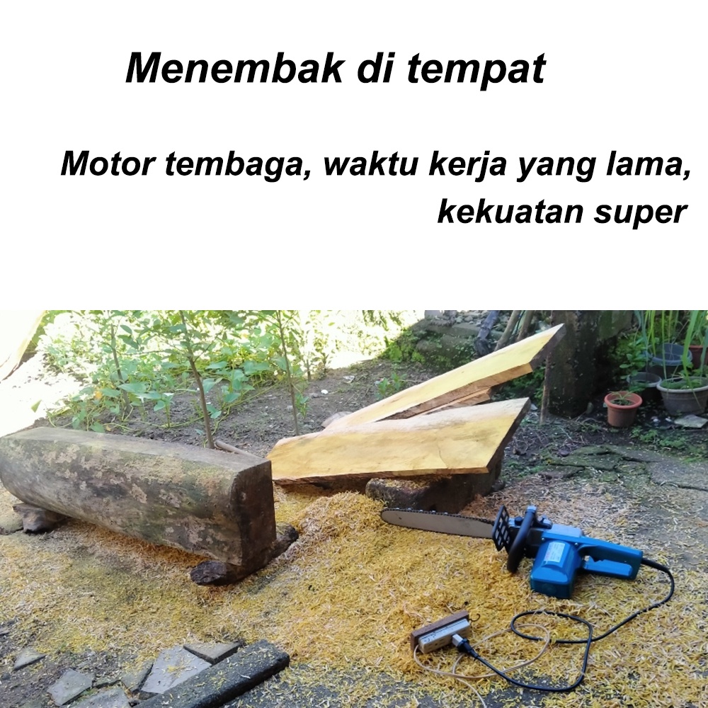 Electric Chainsaw / Mesin Gergaji Listrik 16 Inch 220V 1800W Motor Tembaga