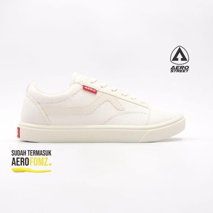 Dijamin Miring harga.. Sepatu Aerostreet massive putih natural all white