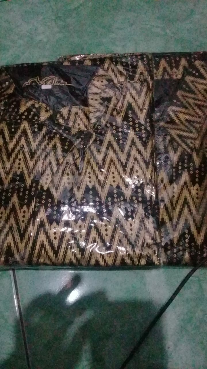 Batik Couple Keluarga Sania Ruffle Ori Ndoro Jowi Dnt Motif Wayang Prada