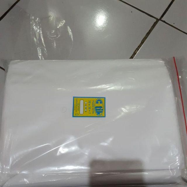 Plastik Klip 30x40x055 (tebal) (isi 100 Lembar) Putih Susu