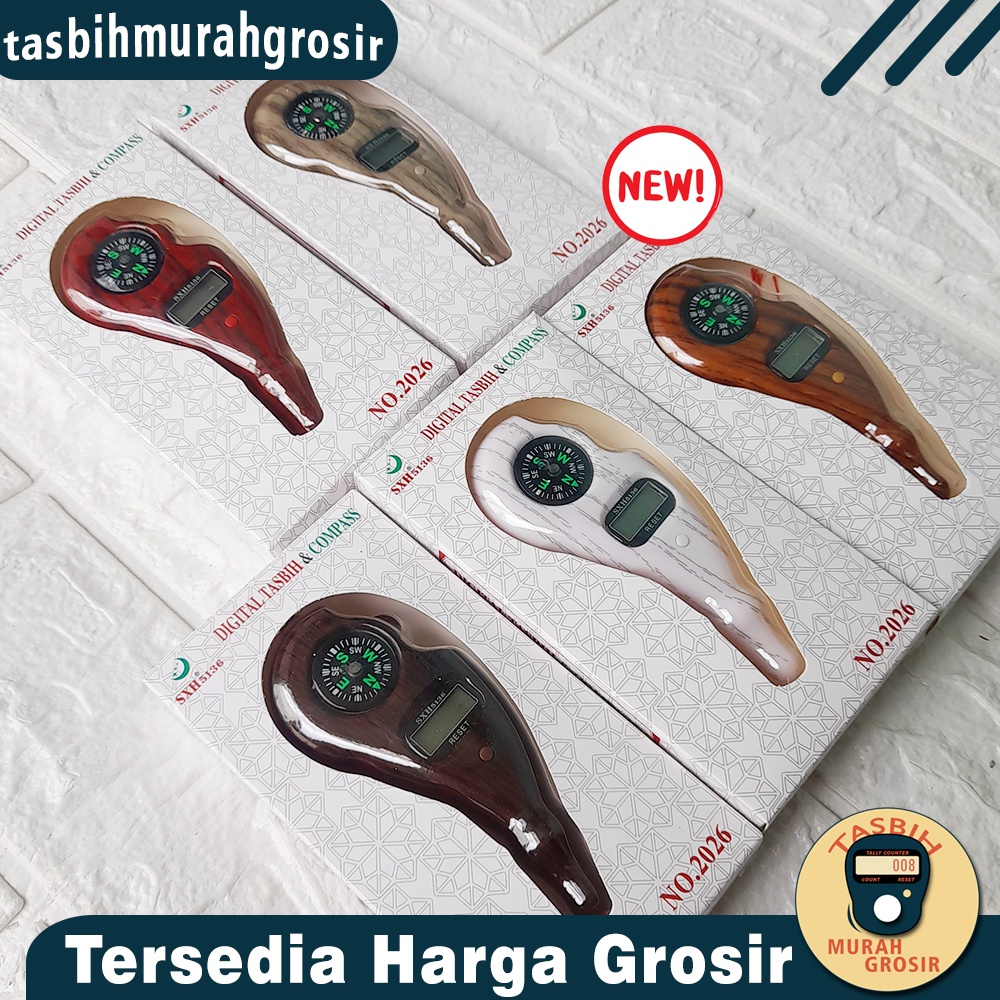 SXH TASBIH DIGITAL KAYU PUTAR  / TASBIH DIGITAL