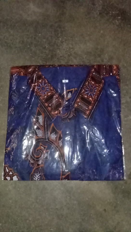 Nailo Batik Hrb026 Kenongo Kemeja Tosca Pendek Pekalongan Padi M L Xl Sogan Tulis Halus Kemeja Batik