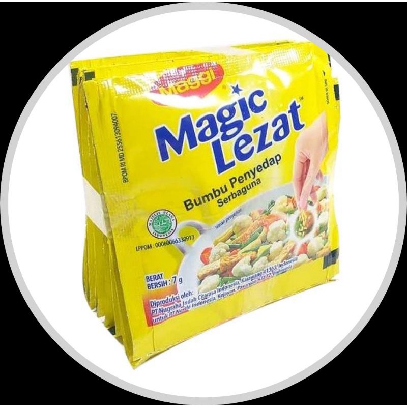 

Maggi magic lezat bumbu penyedap rasa serbaguna 7 gr