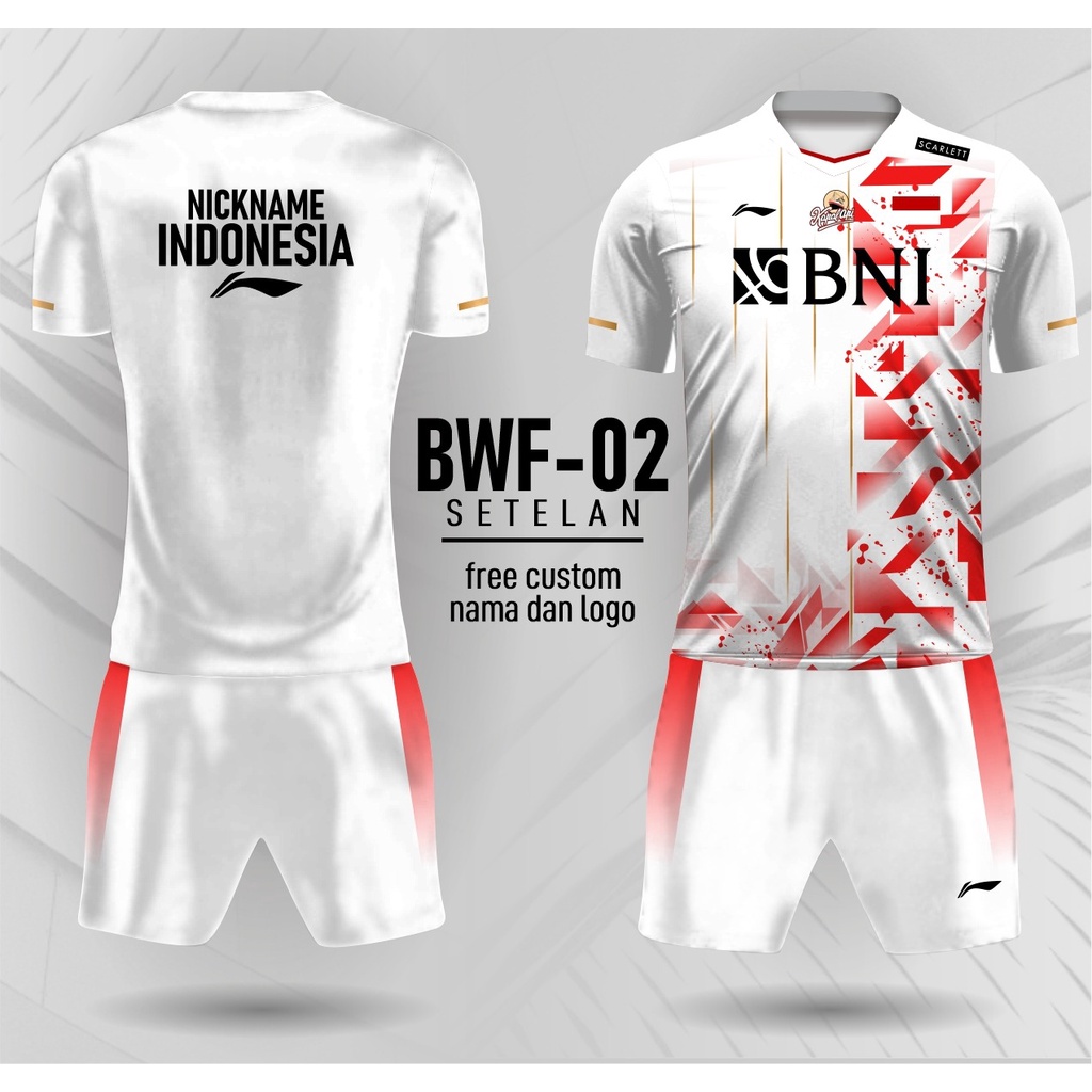 Setelan Jersey Badminton BWF Jepang 2022 Baju Bulutangkis Lining