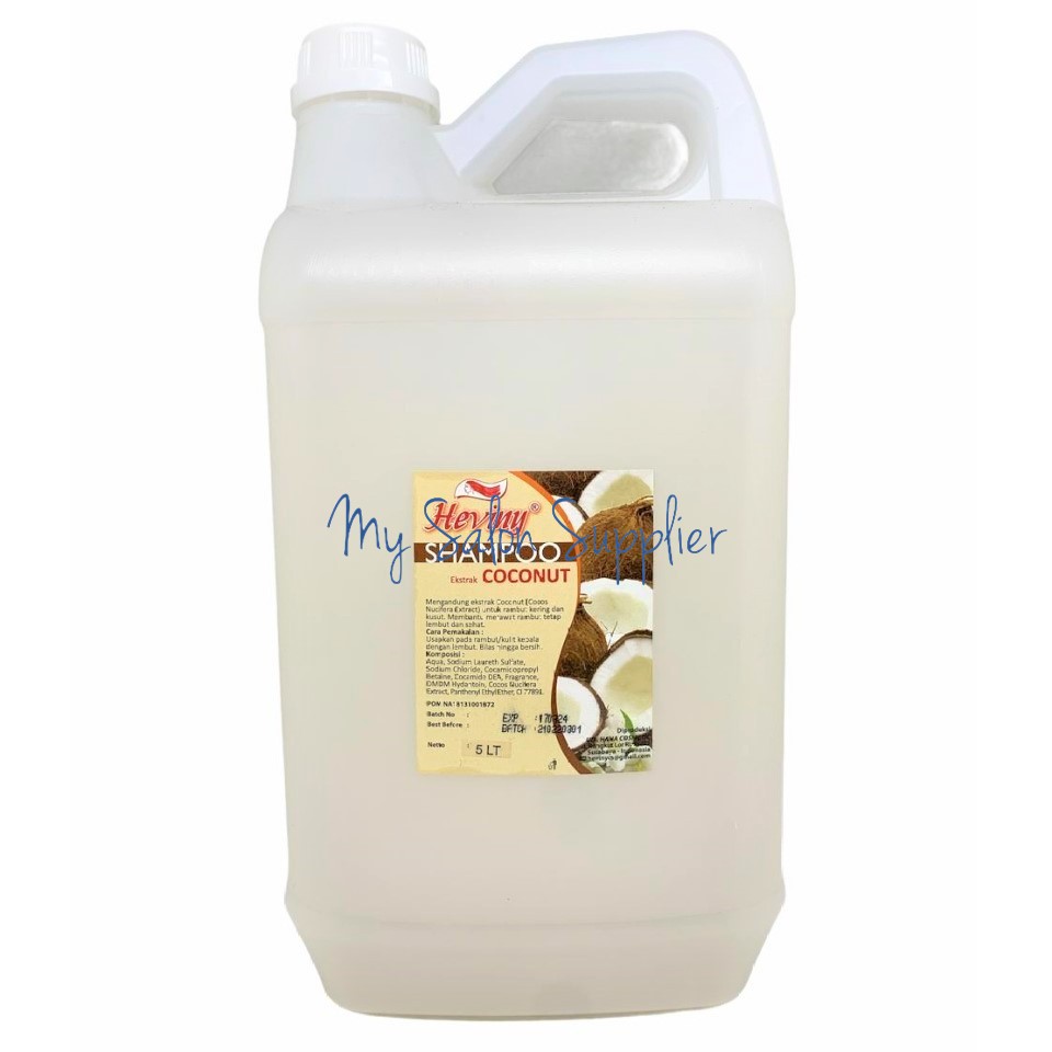 Heviny Shampoo 5L Apel / Lemon / Strawberry / Green Tea / Coconut / Jasmine