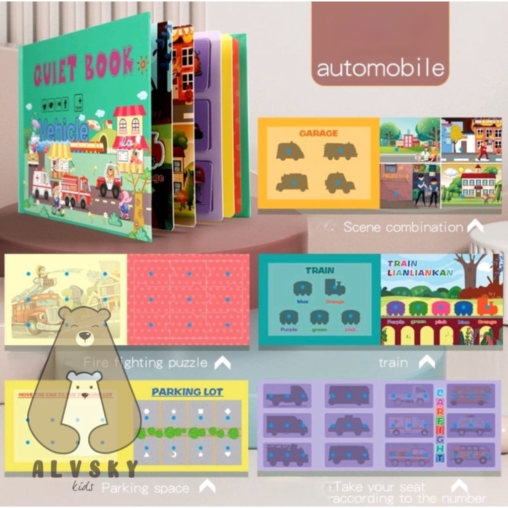 QUIET BOOK/BUSY BOOK/BUKU AKTIVITAS VELCRO ANAK/KIDS ACTIVITY BOOK