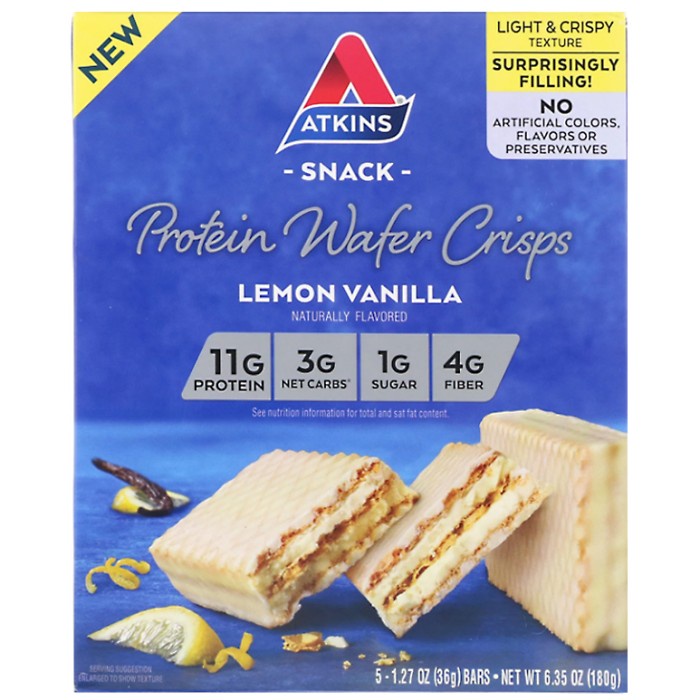 

Atkins Protein Wafer Crisps Lemon Vanilla 5X36G