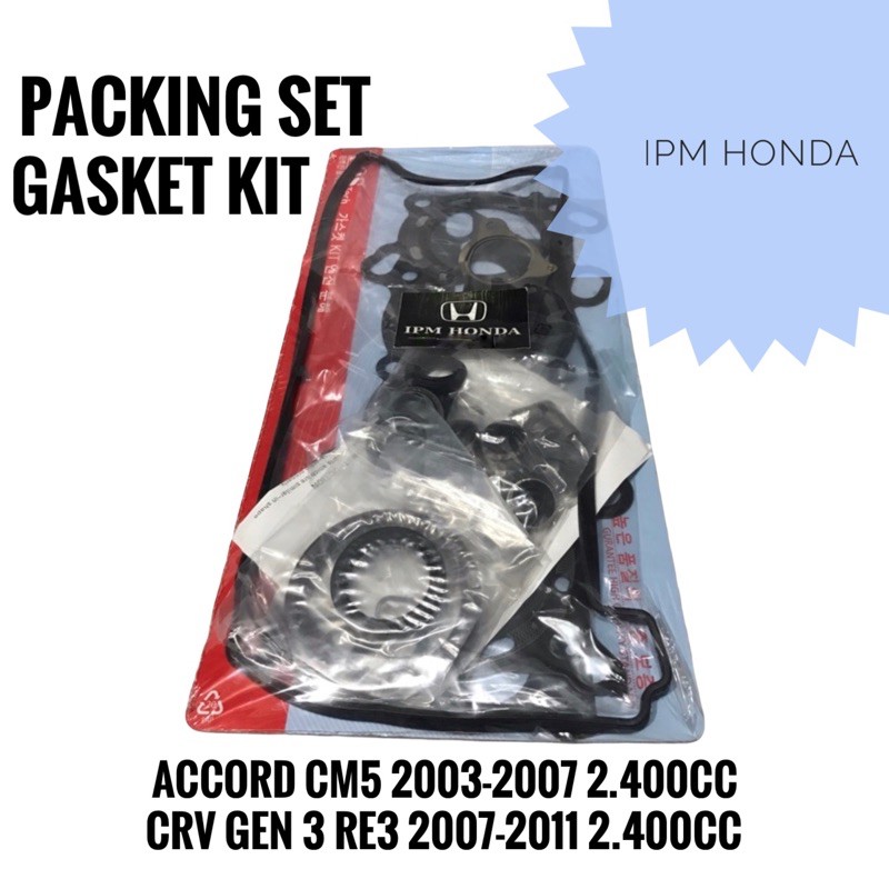 06110 RZA RAA Gasket Kit Packing Paking Set Mesin Honda Accord CM5 2003-2007 CRV Gen 3 RE3 2007-2012