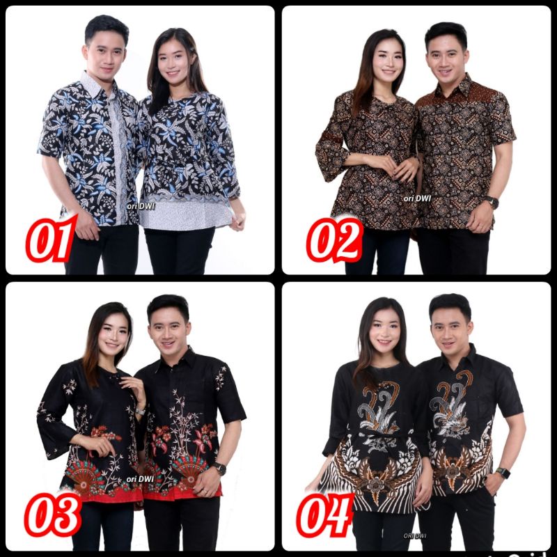 

Rama Shinta Couple - Melani Set Couple Lilit Rovella Batik Couple Modern