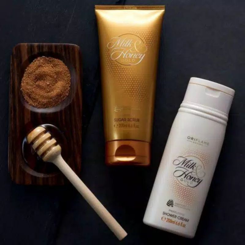 Milk &amp; Honey Gold Shower Cream/Milk &amp; Honey Sugar Scrub 200ml