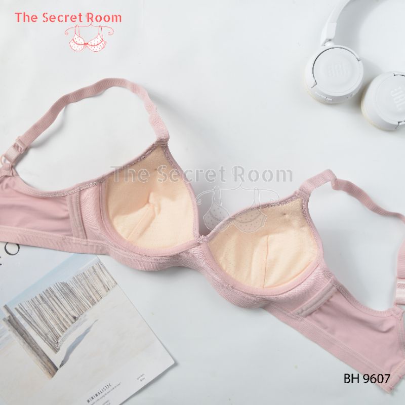 TALLY BRA BH 9607 | CUP B BESAR | BUSA TIPIS | TANPA KAWAT | SIZE 36-42