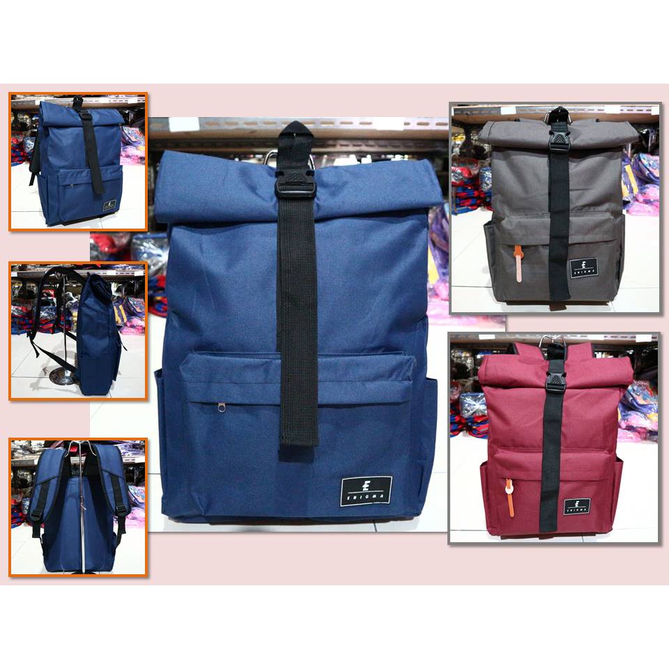 OBRAL DISKON  PROMO Tas  Ransel Rolltop Distro Gaul Sekolah  