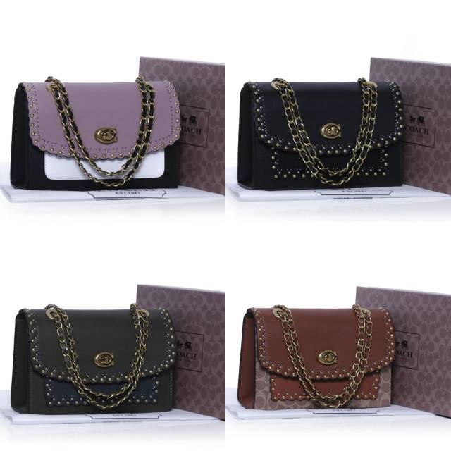 Coach Rivets Parker with Box# 27192-2 Semipremium