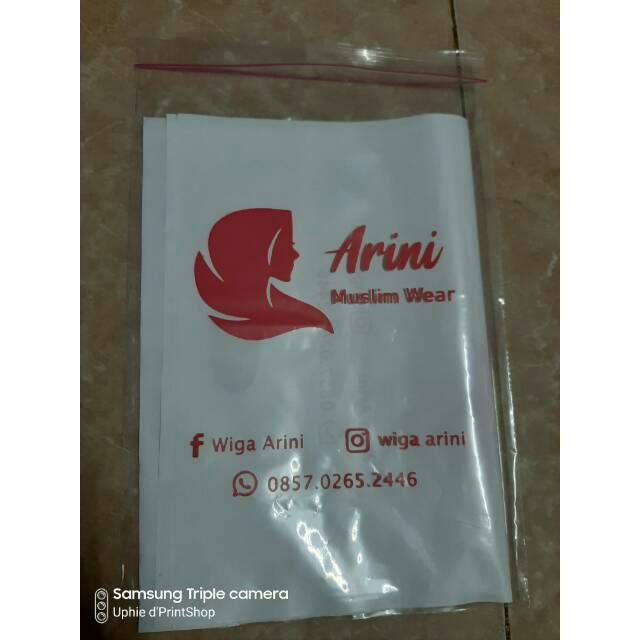 

Sablon Plastik Ziplock 20*30