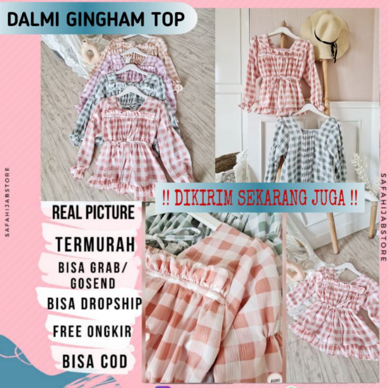 DALMI GINGHAM TOP