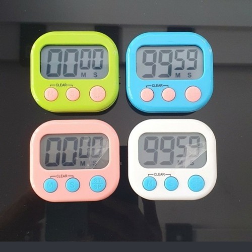 Digital Kitchen Timer Masak Magnet JAM ALARM STOPWATCH Dapur Masak