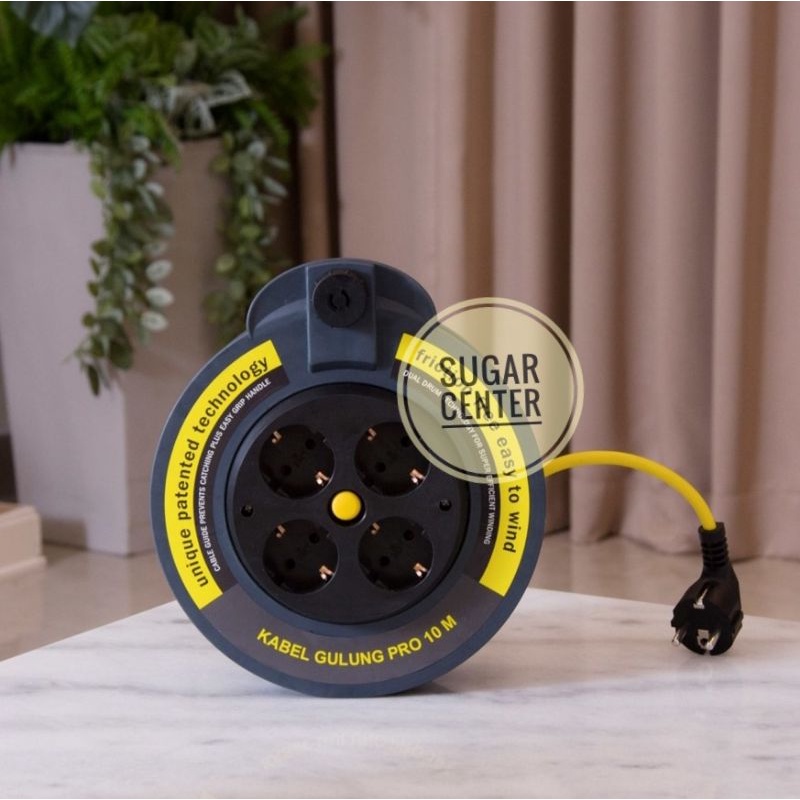 Gao Pro Kabel Roll 10 Meter/Kabel Gulungan 10 Meter/Gulungan Kabel 10 Meter 4 Soket/Kabel Roll 10 Me