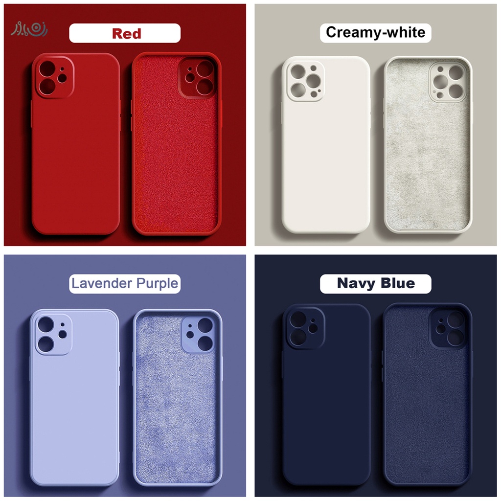 Soft Case Bahan Silikon Warna Permen Untuk Iphone 12 13 11 Pro Max Xs X Xr 7 8 Plus