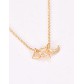 LRC Kalung Fashion Gold Color Moon&amp;star Decorated Pure Color F12294