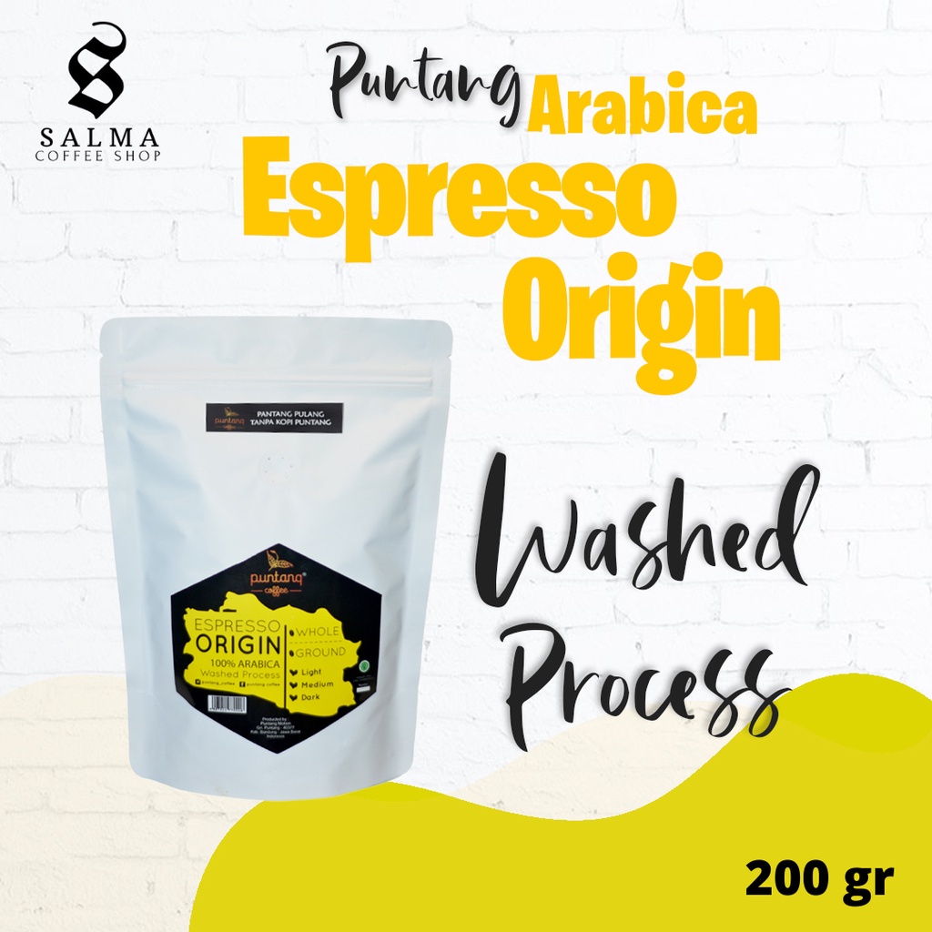 

Biji/Bubuk Kopi Arabika Espresso Origin Puntang 200gr