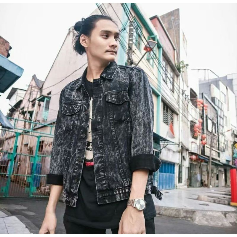 (BISA COD)  JAKET JEANS SANDWASH THE BOJIEL - JAKET SANDWASH PRINTING - JAKET JEANS PRIA-Slide 12