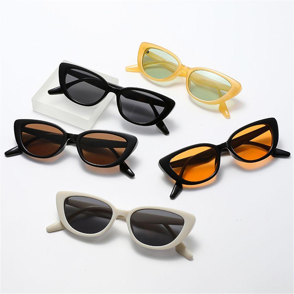 Lily Kacamata Hitam Wanita Pria Retro Kecil Vintage Eyewear Sun Glasses