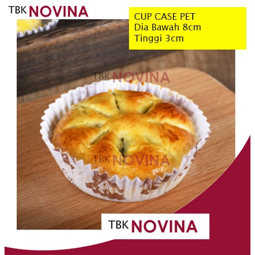 [ECER] PAPER CUP CASE ROTI BULAT 8 CM / KERTAS ALAS CUP ROTI LAMINASI / ALAS PANGGANG ROTI KINCIR CUPCASE