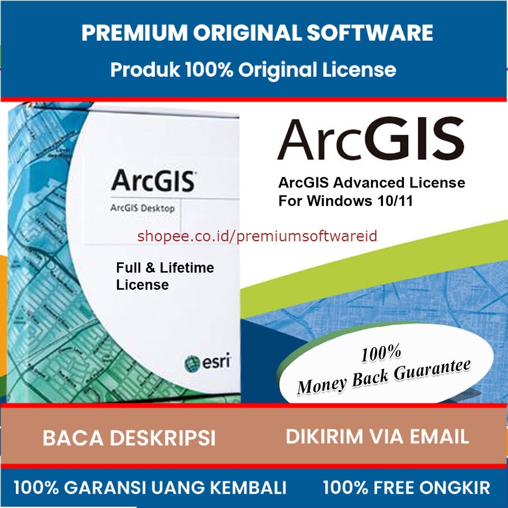 ArcGIS Desktop 10.8.2 + Extensions Advanced License