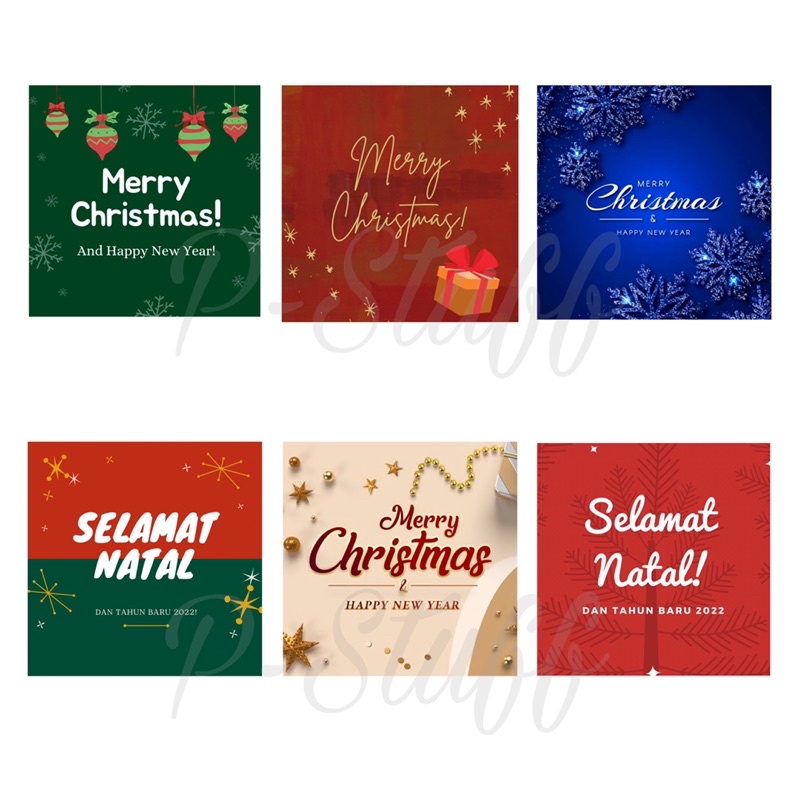 

Stiker Sticker Label Ucapan Hampers Natal Merry Christmas Tahun Baru BACA DESKRIPSI! Murah