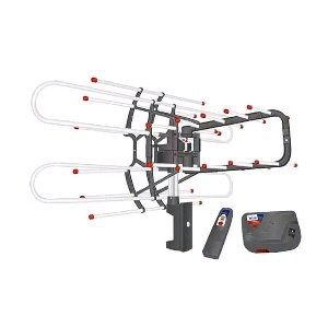 Jual  ANTENA TV LUAR REMOTE BOSTER LCD LED PLASMA TABUNG ROTATE 360