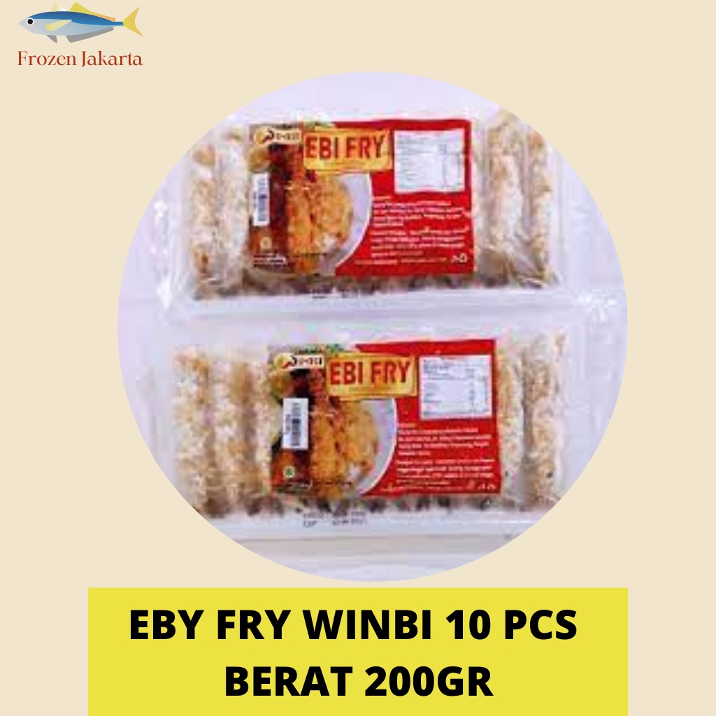 

EBI FRY WINBI 10PCS 200GR EBI FURAI FROZEN JAKARTA TANGERANG UDANG LAPIS TEPUNG