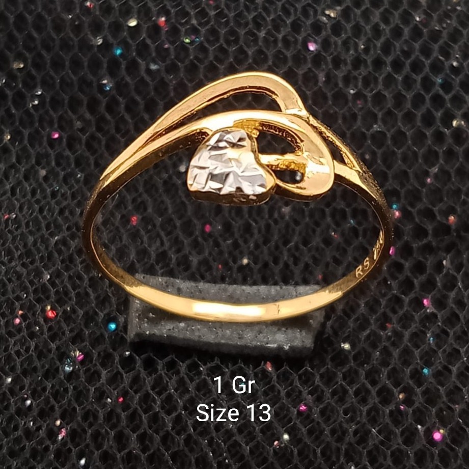 Cincin Fashion Cincin Emas 17 K - 1 Gr Kadar 750 - 1901