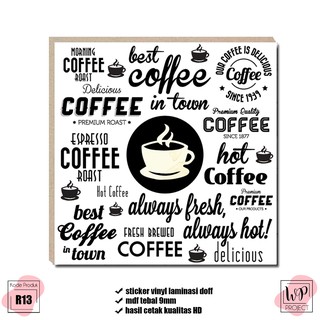  Hiasan  Dinding Coffee Bar Pajangan walldecor tulisan 