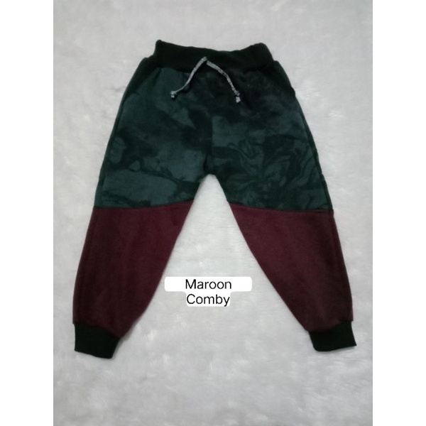 4-5 Tahun Celana Panjang Anak Perempuan Celana Jogger Anak Comby Bahan FLEECE PREMIUM Jogger Anak Perempuan Laki-Laki