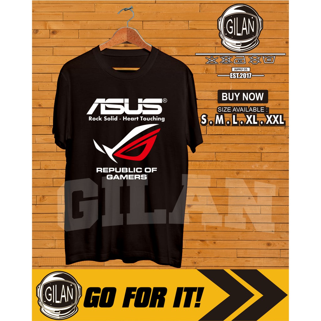 Kaos Baju  Game  Gaming ASUS ROG LAPTOP Murah Berkualitas 