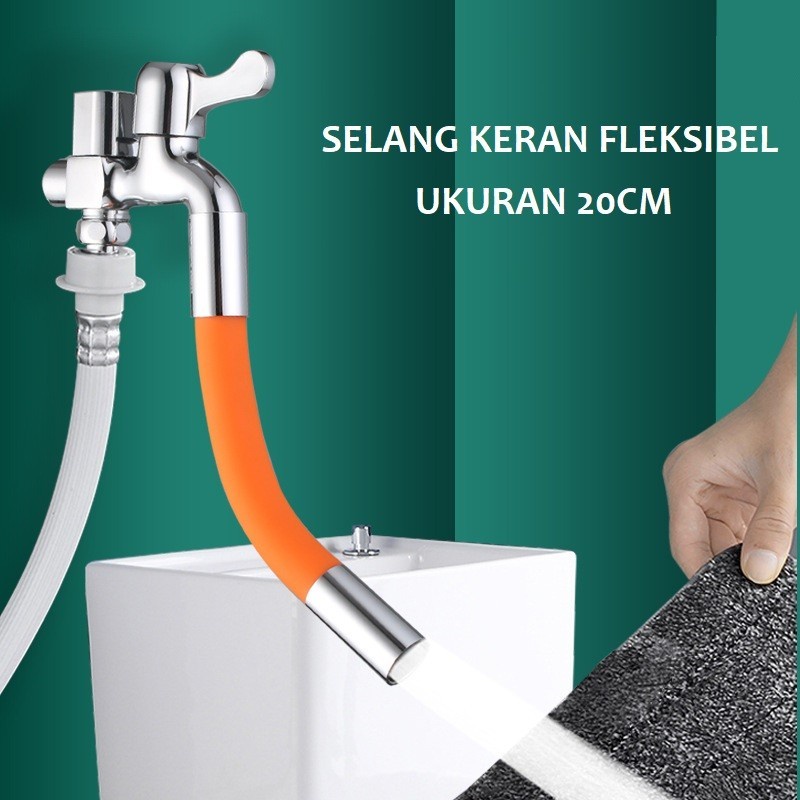 FU30- Selang Flexibel Ekstensi Keran Air Universal 360 derajat