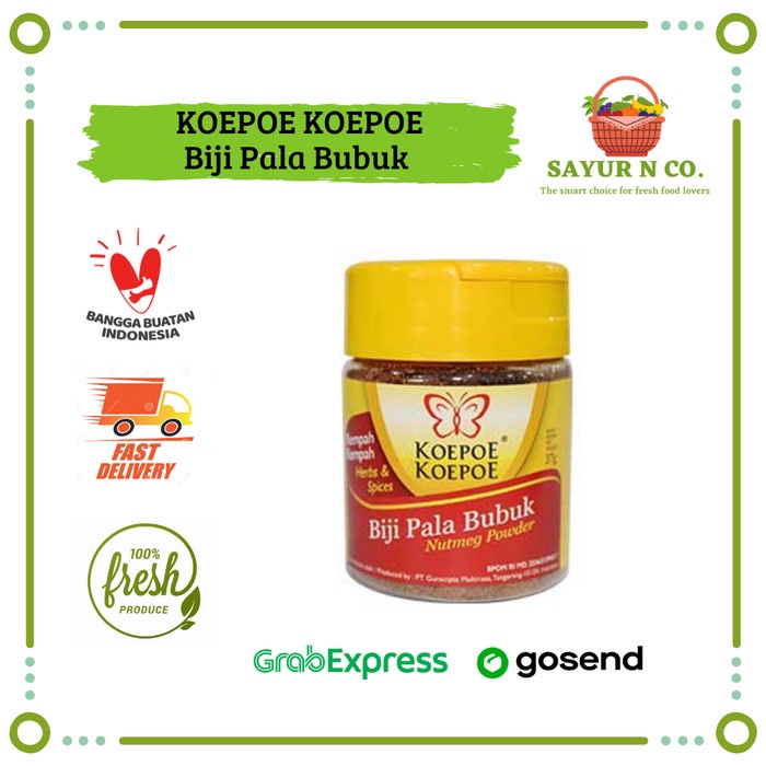 

KOEPOE KOEPOE Biji Pala Bubuk 37gr | Sayur N Co Bekasi