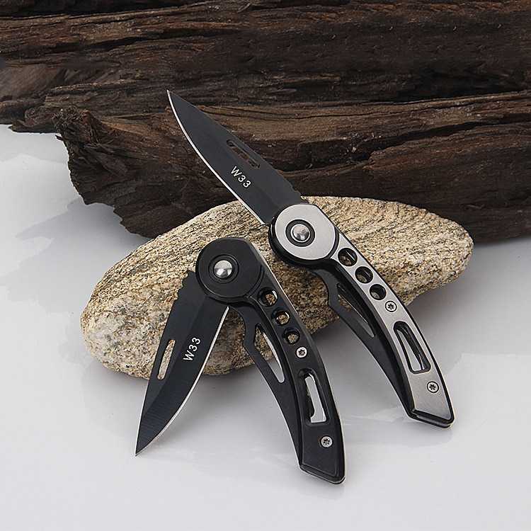 KNIFEZER Pisau Saku Lipat Mini Serbaguna Portable Knife Survival - W33