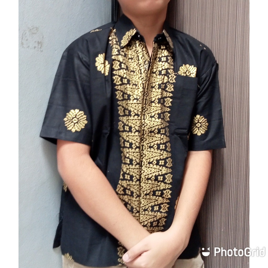 KEMEJA ANAK  MOTIF ASHANTY SONGKET NIA HIJAU HITAM MARUN NAVY ADELIA/COUPLE SONGKET RUMAH KEBAYA BANDUNG RUMAH SONGKET BANDUNG