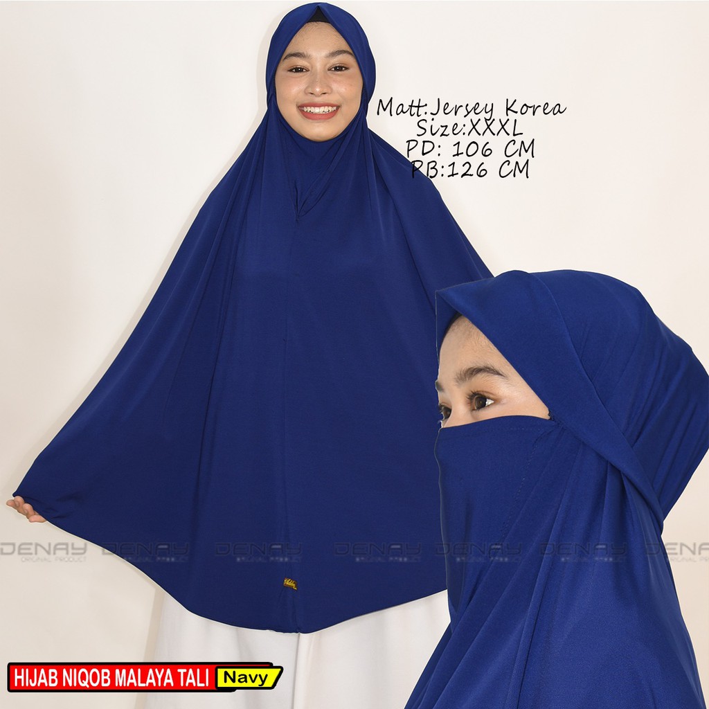 TOKODENAY - HIJAB MASKER - NIQAB MALAYA 2IN1 - BAHAN JERSEY - JILBAB WANITA MUSLIMAH - BEST SELLER