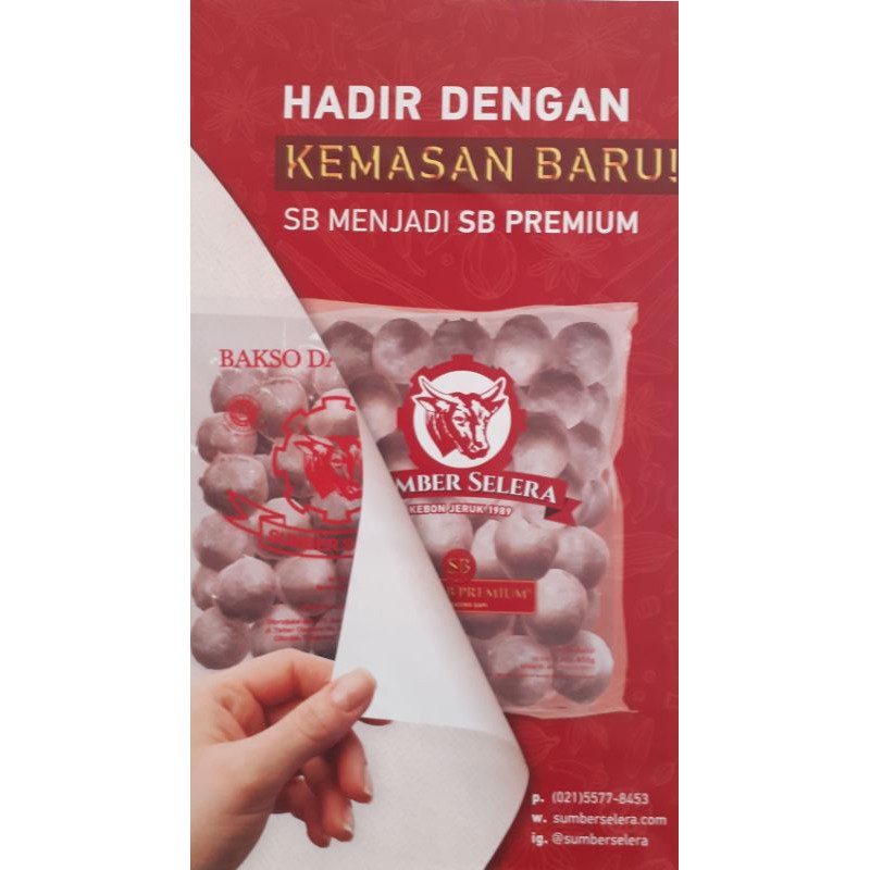 Jual Premium 100 Bakso Sapi Isi 50 Butir Merk Sumber Selera Asli