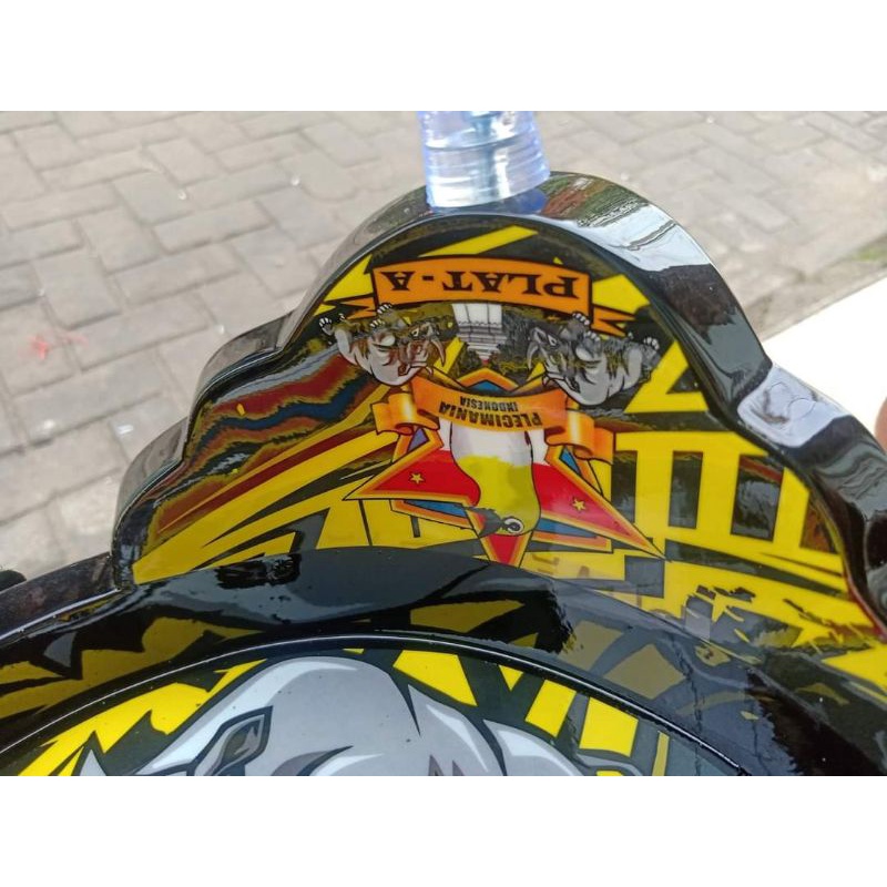 Tebok Pleci Mania Indonesia Plat A Decal